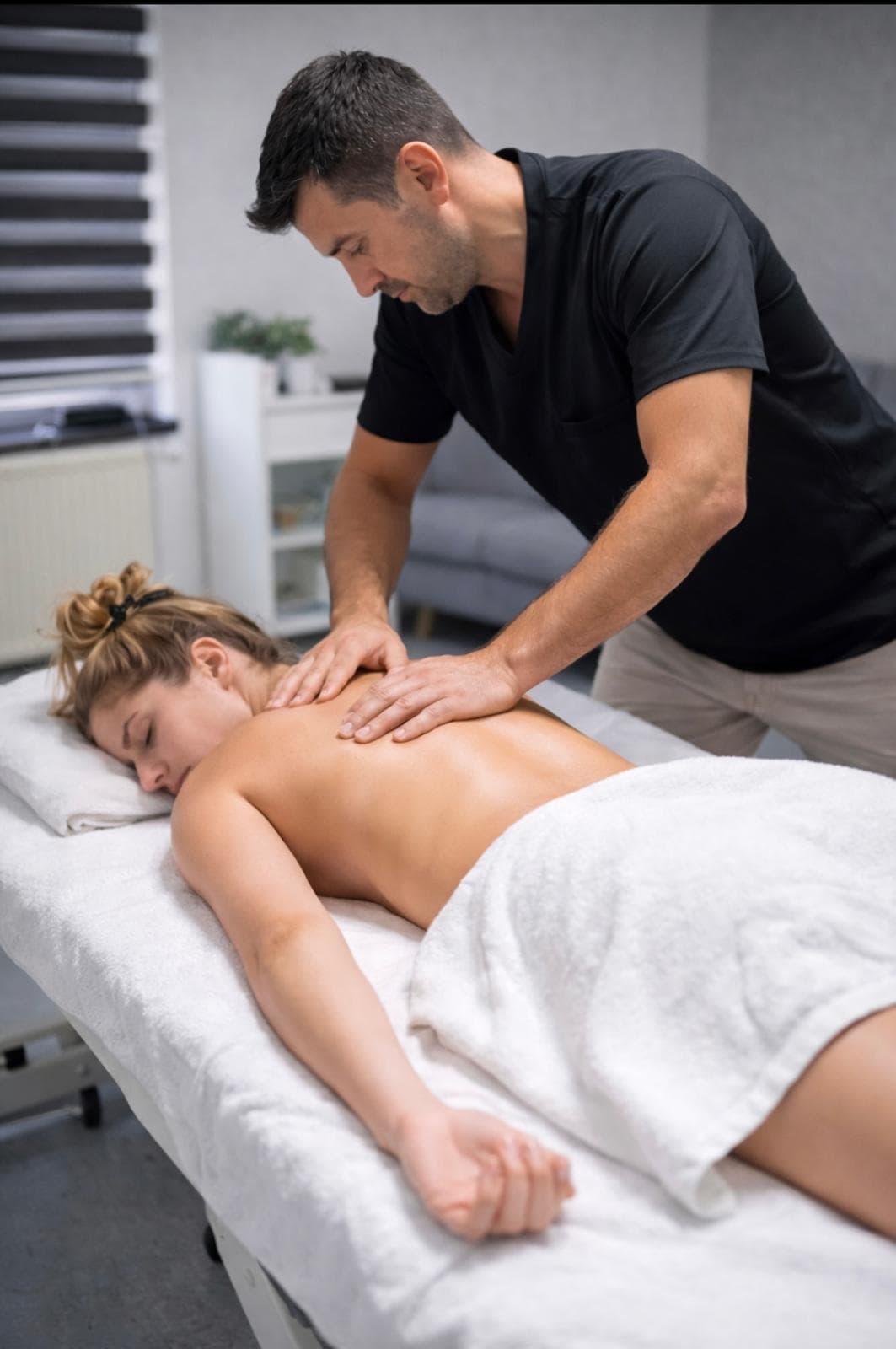 Brazilian lymphatic drainage sculpting massage treatment at home in West London