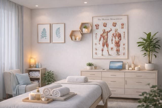 Deep tissue massage treatment during home visit in London